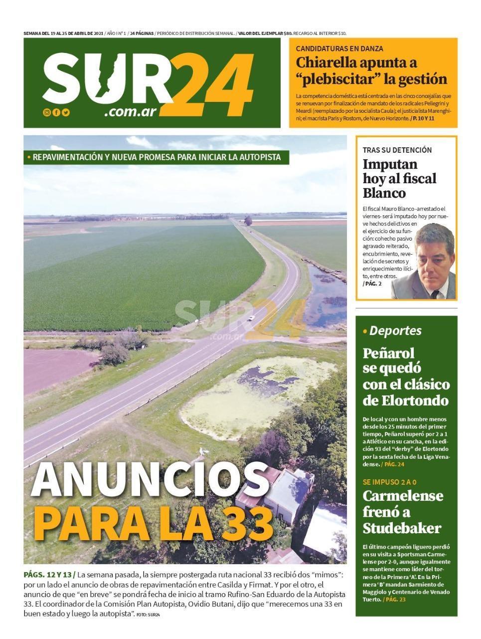 La primera edición en papel de Sur 24 ya está online