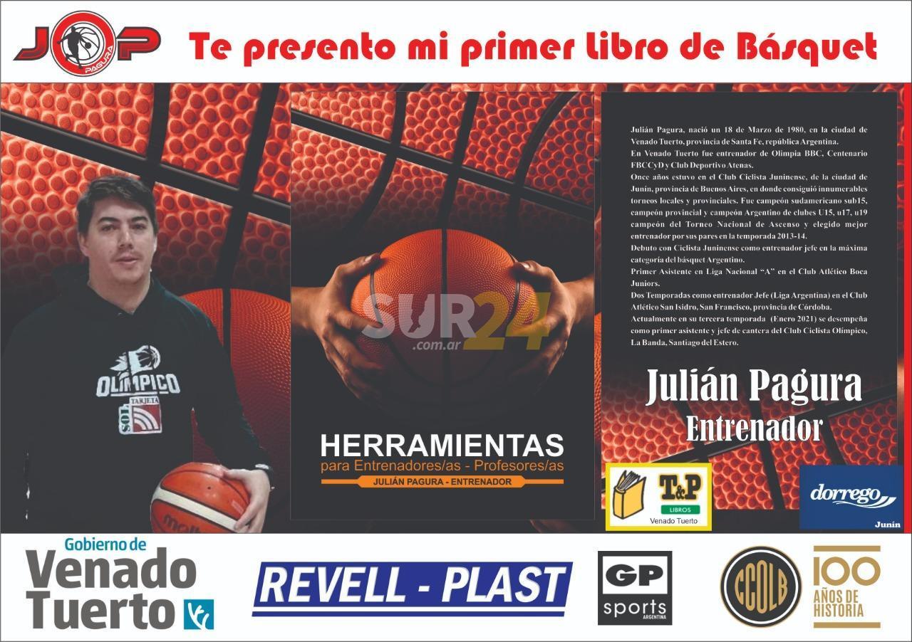 Julián Pagura lanza su primer libro de básquet