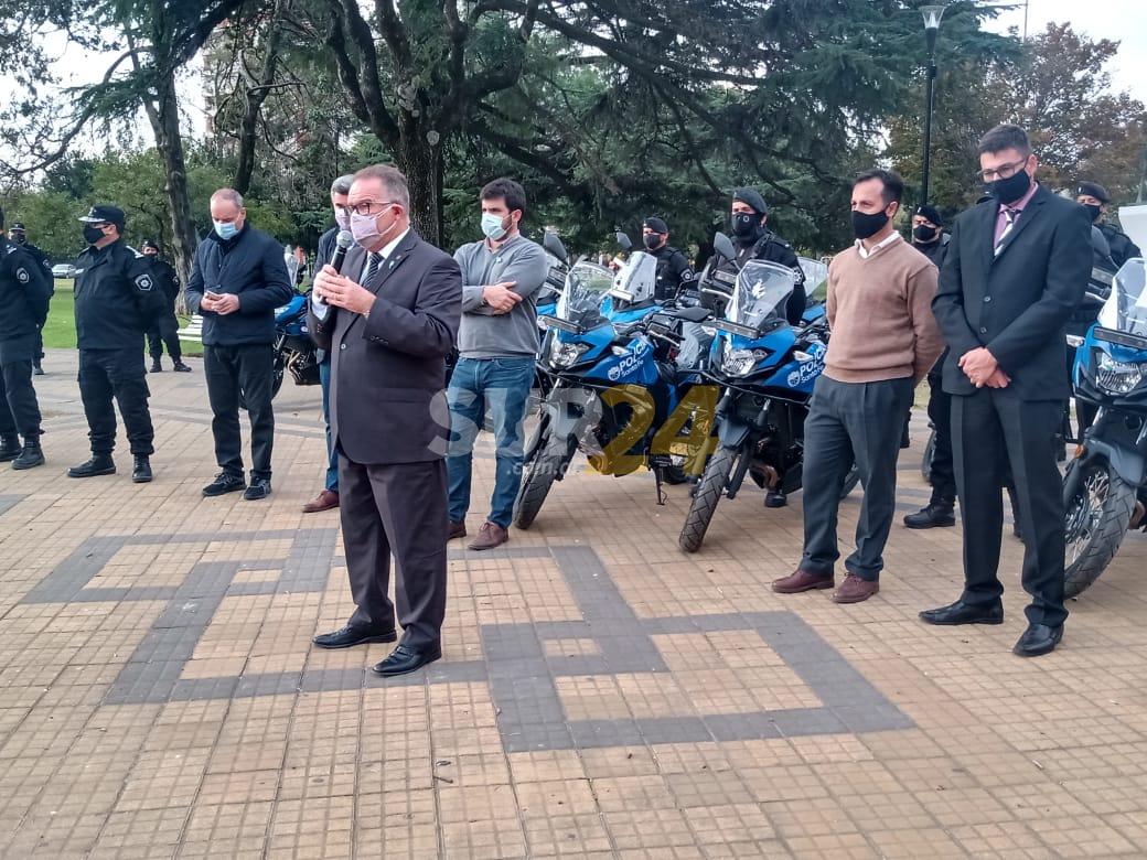 El ministerio de Seguridad entregó motos para las ciudades del Departamento