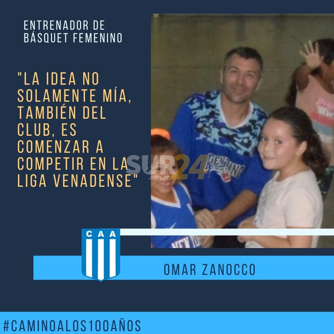 Omar Zanocco y el básquet femenino en Argentino