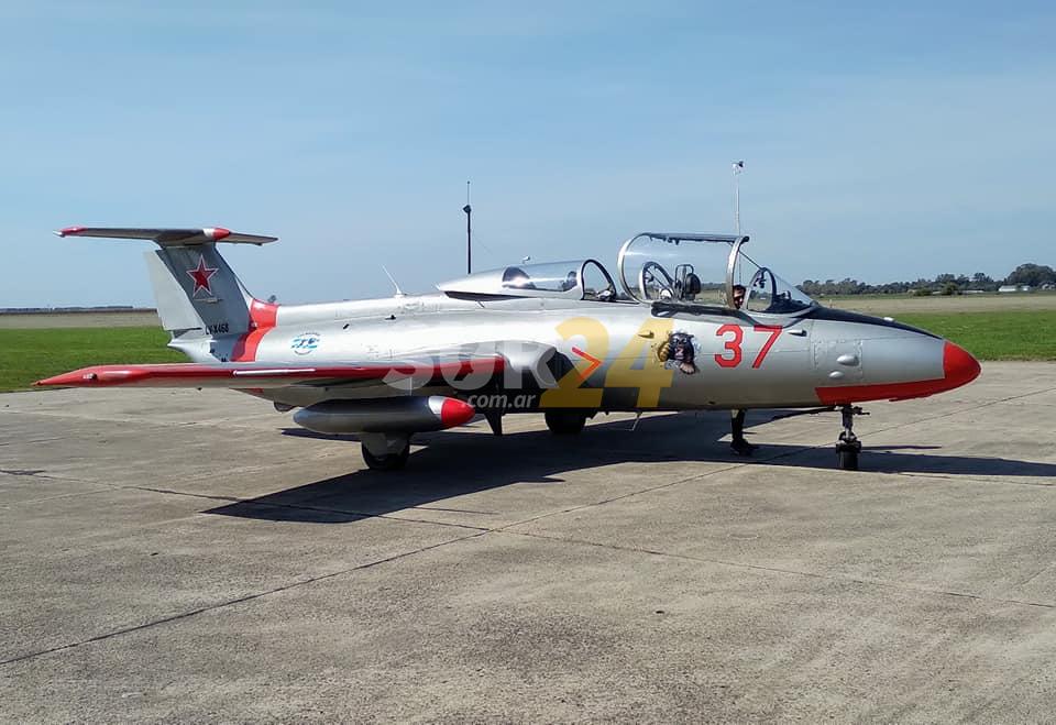 Aero L-29, ícono de la Guerra Fría, en los cielos venadenses