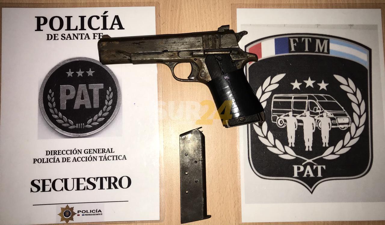 Secuestran un arma de fuego en un control en barrio A. Gutiérrez
