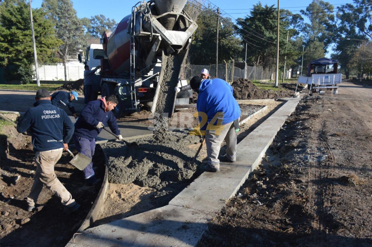 Municipio recuperó calles del barrio Villa Casey con obras de cordón cuneta