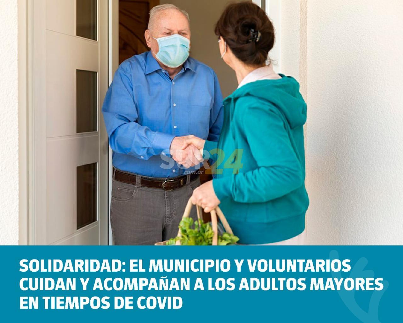Covid: Municipalidad y voluntarios cuidan y acompañan a los adultos mayores