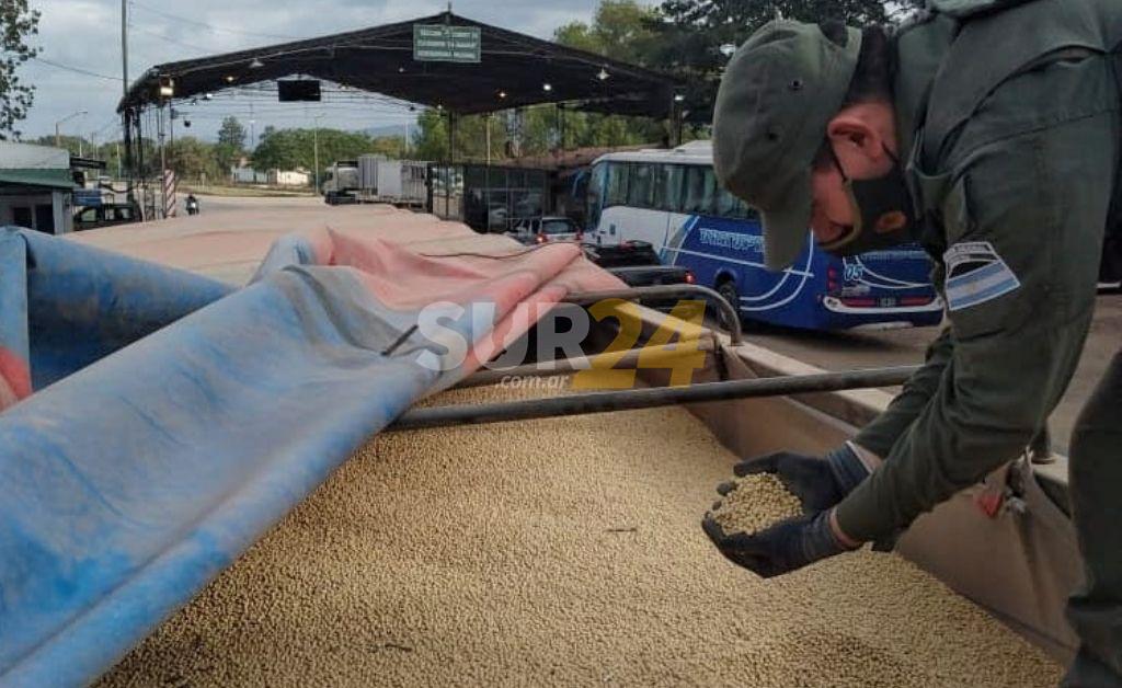 Secuestran 210 toneladas de soja que llevaban desde Santa Fe hacia Salta