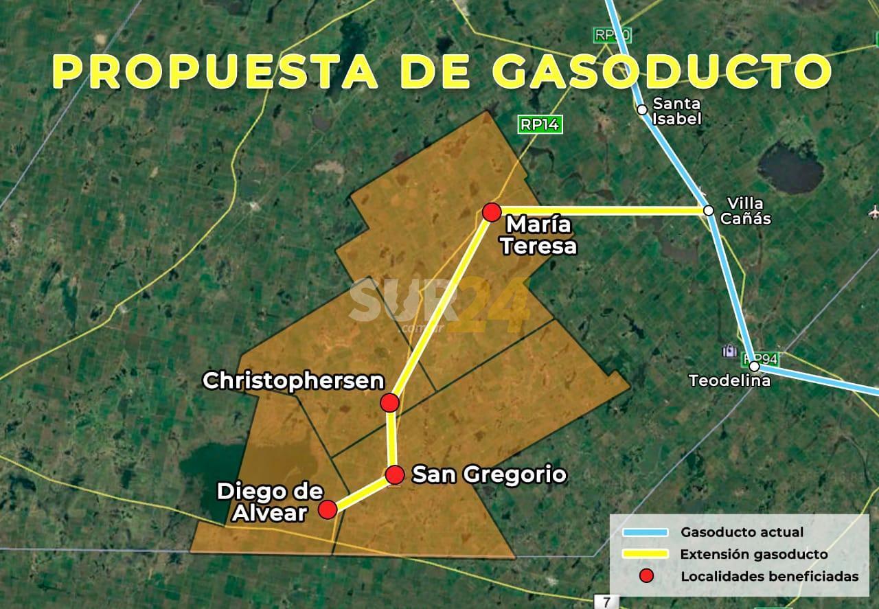 Enrico solicitó la inclusión de una importante obra de gas para la ruta 14 al presupuesto provincial 2022