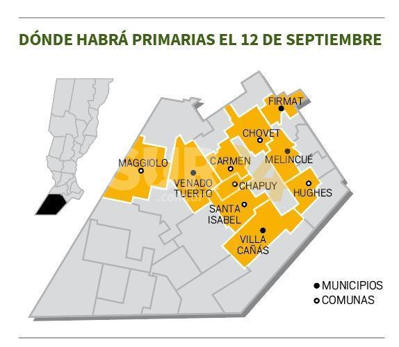 PASO: sólo habrá elección local en 10 de las 31 localidades de General López