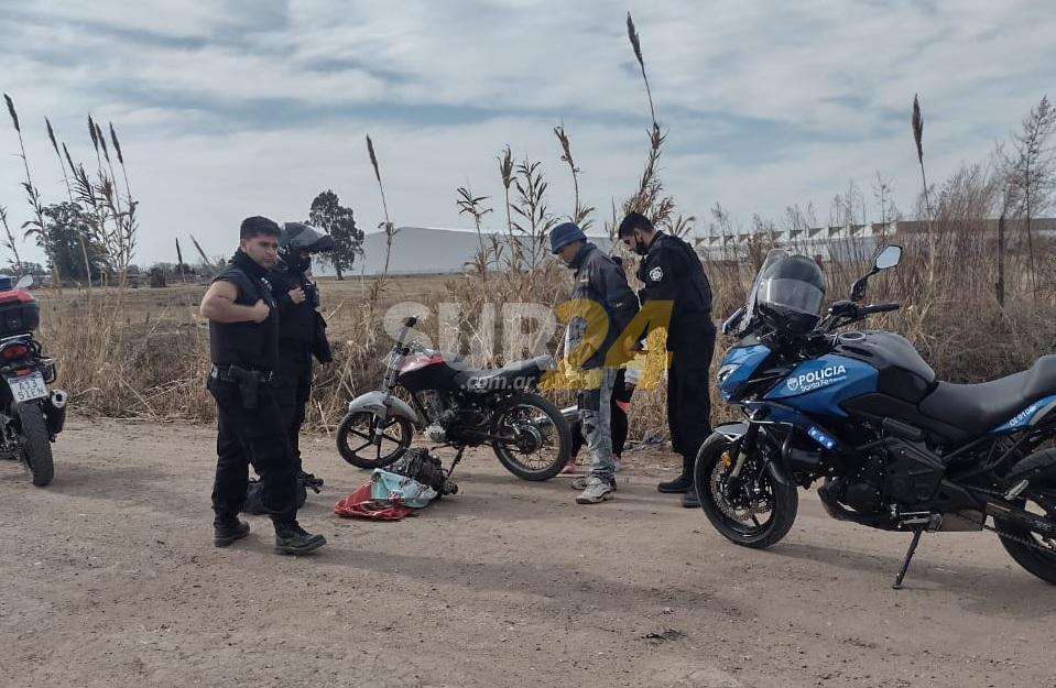 Venado Tuerto: secuestraron motor de moto en estado irregular