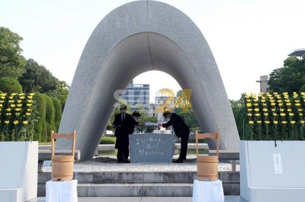 Japón conmemoró 76 años de la bomba atómica sobre Hiroshima  y pidió un minuto de silencio