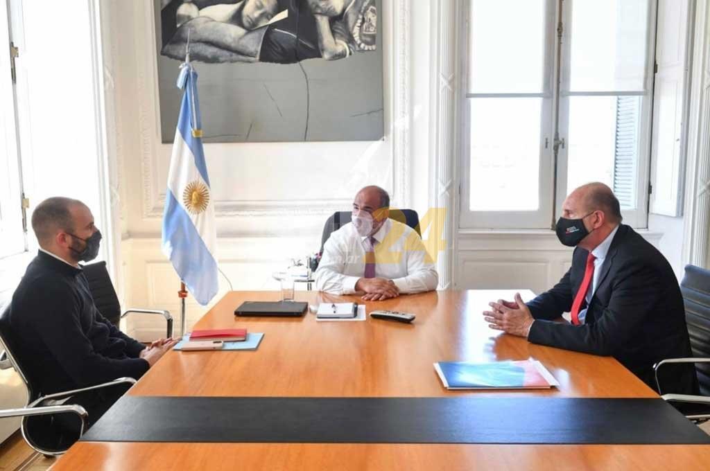 Perotti en la Rosada: reunión con 7 ministros y saludo al presidente