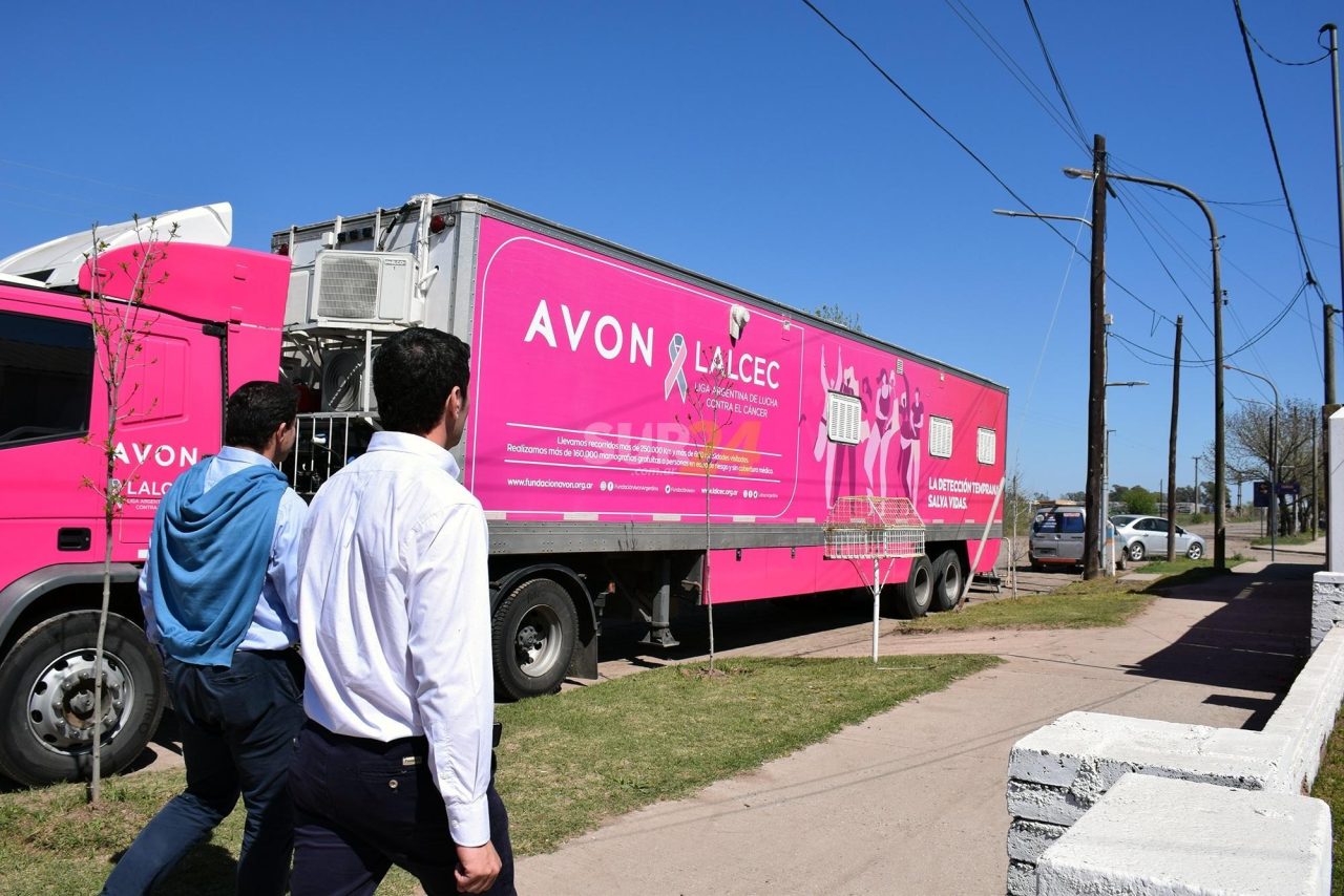 El camión de Lalcec llegó a Rufino para realizar mamografías gratuitas