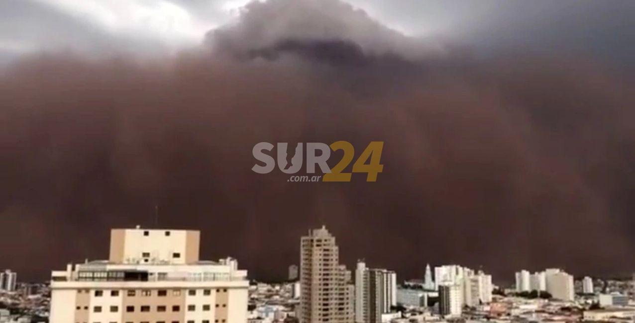 Impactantes videos de la tormenta de polvo en San Pablo