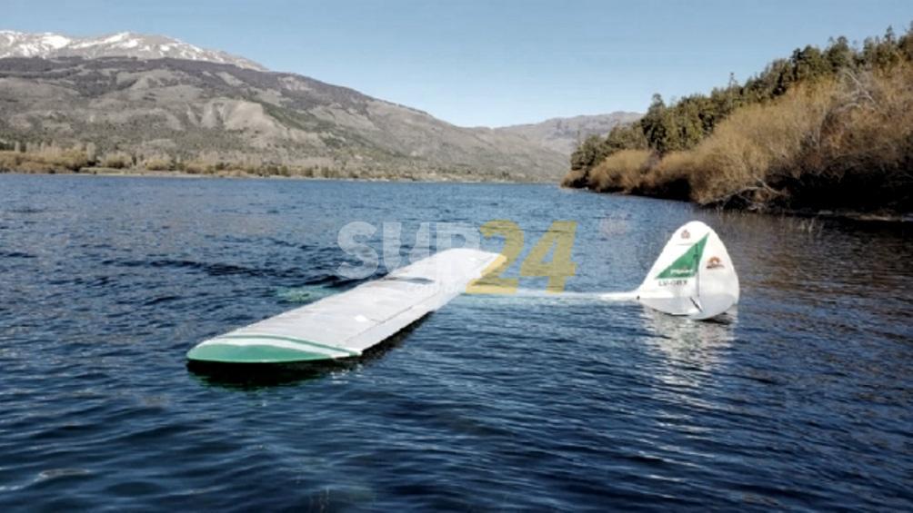 Chubut: una avioneta cayó a un lago y sus ocupantes resultaron ilesos