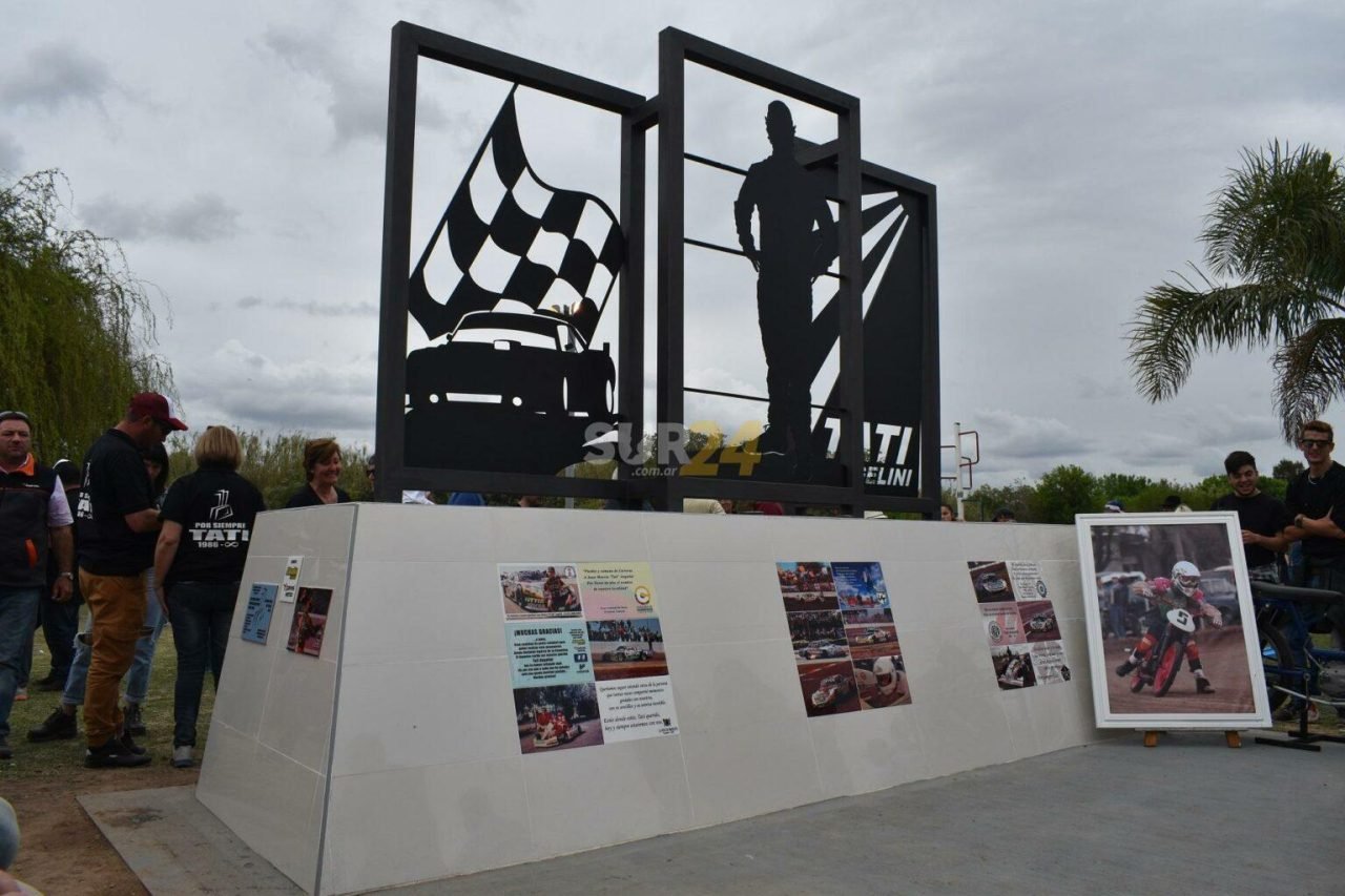 Se inauguró el monumento a “Tati” Angelini en Carreras