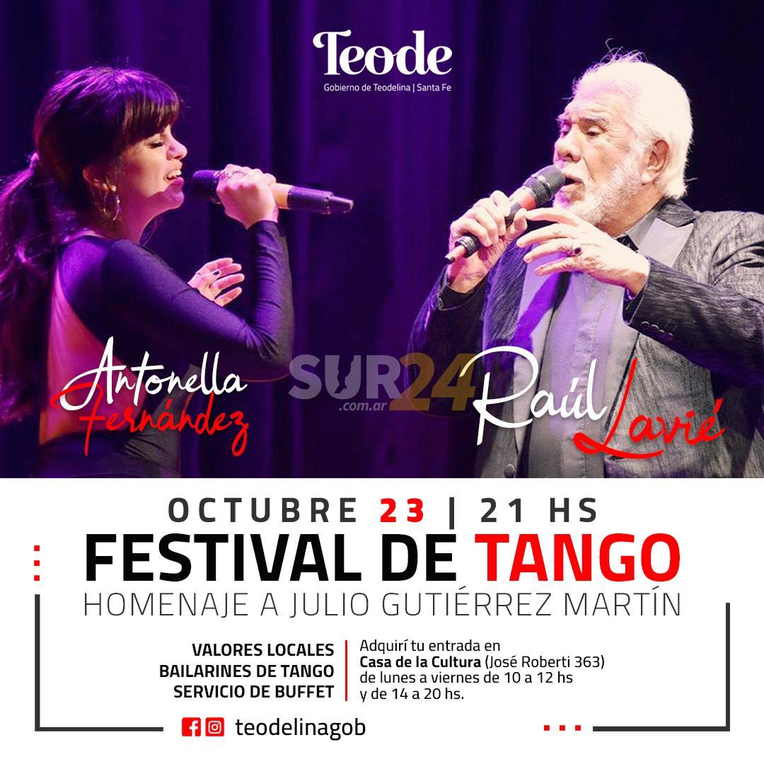 Raúl Lavié y Antonella Fernández en el Festival de Tango “Julio Gutiérrez Martín”