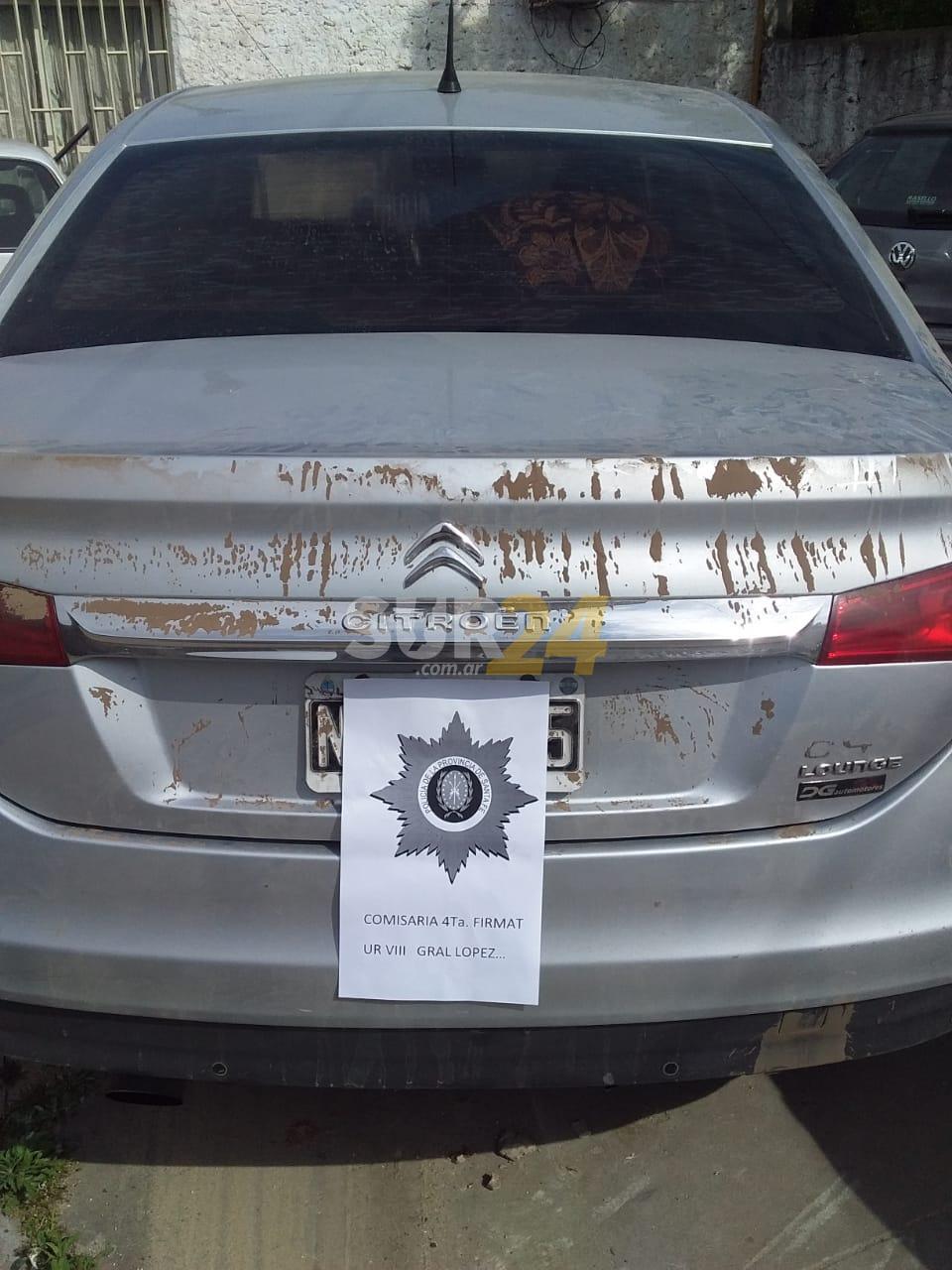 Firmat: recuperaron un automóvil sustraído en la ciudad de Carlos Paz      