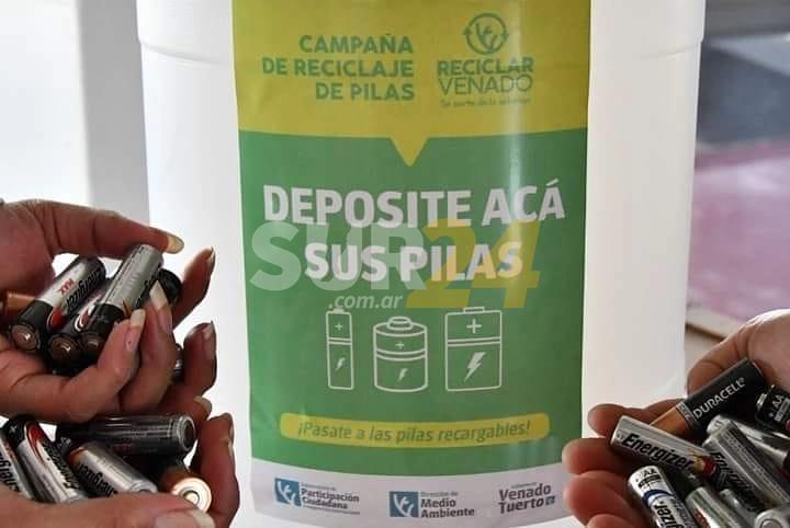“Reciclar Venado” ya recolectó 240 kilos de pilas en desuso desde el inicio de la campaña