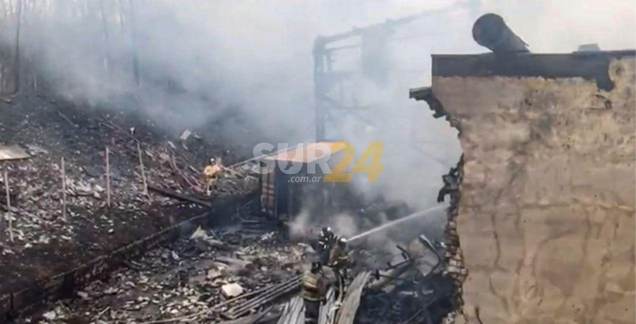 Al menos 16 muertos tras la explosión de una fábrica de pólvora en Rusia
