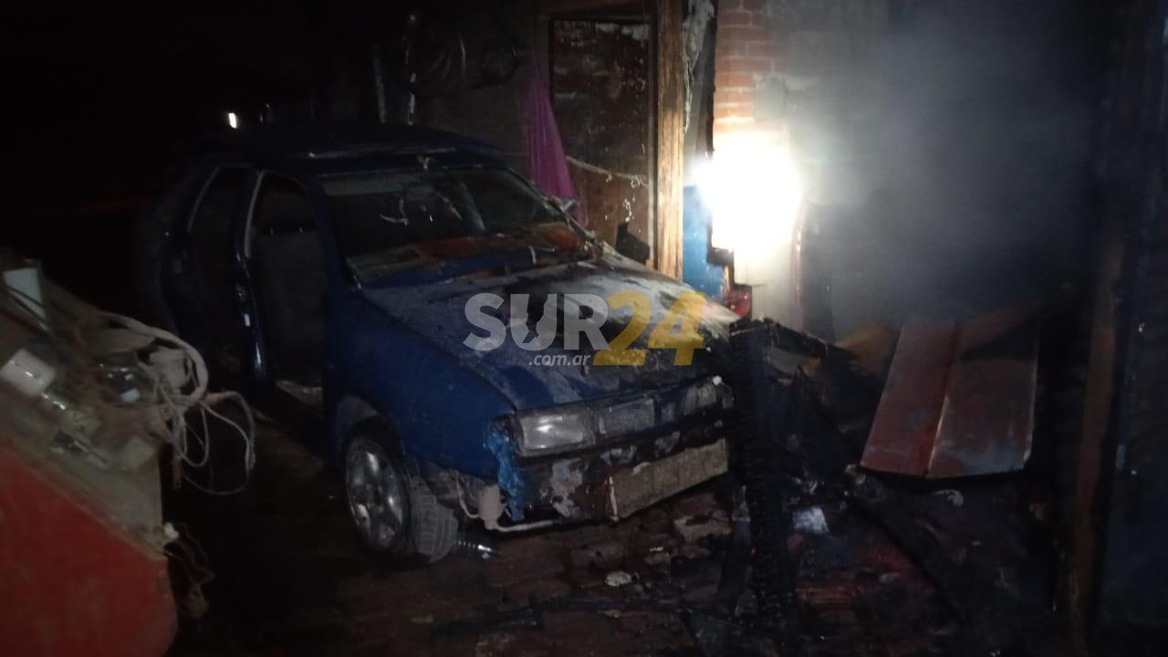 Venado Tuerto: se incendió una vivienda construida con chapas