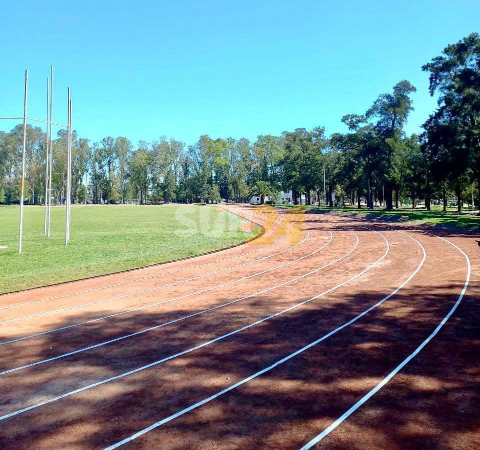 Parque Municipal de Rufino: se completaron los trabajos en la flamante pista de atletismo