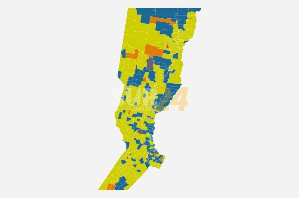 Mapa interactivo: cómo se votó a senadores y diputados en cada pueblo y ciudad de Santa Fe