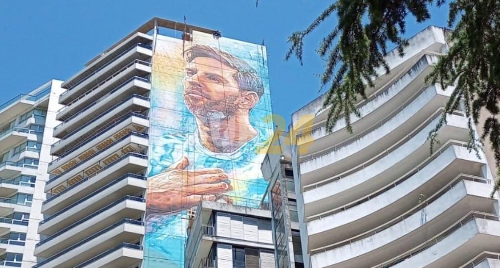Berabevú: charla mano a mano con los autores del Mural de Messi