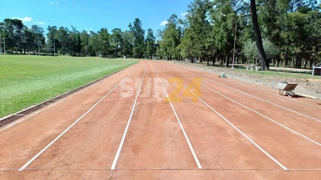 Pista de atletismo en Rufino, terminada y a un paso de la inauguración
