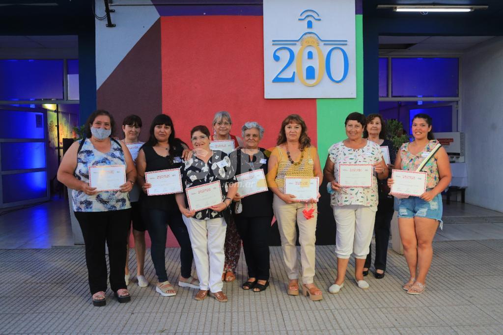 Chiarella y Carabajal acompañaron a los talleristas en el cierre del ciclo 2021