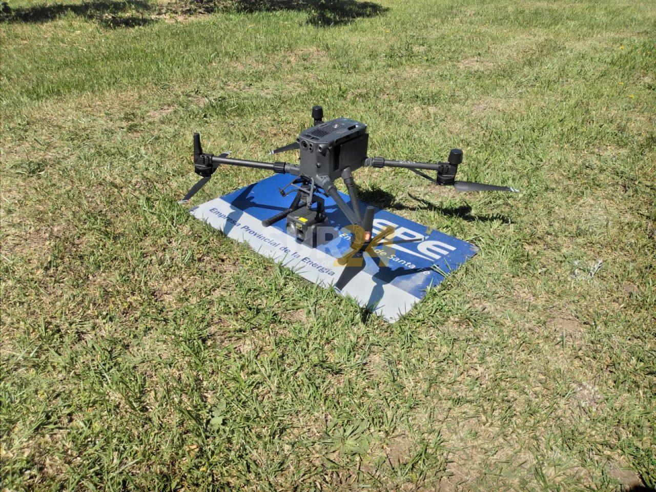 La EPE usó por primera vez un drone para evaluar un sistema de media tensión