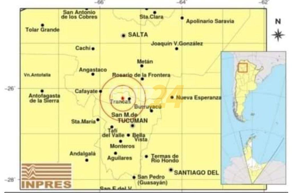 Un fuerte sismo sacudió a Tucumán en la madrugada 