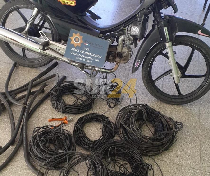 Dos detenidos por robo de cables eléctricos y telefónicos sustraídos a empresas venadenses