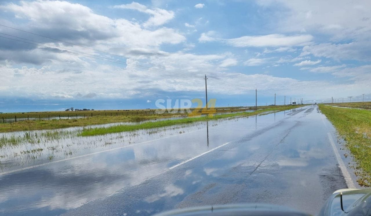 Rufino: ruta 7 y laguna La Picasa, en riesgo por fuertes lluvias