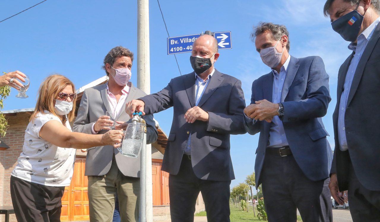 Casilda: Perotti y Katopodis inauguraron una trascendental obra de agua potable