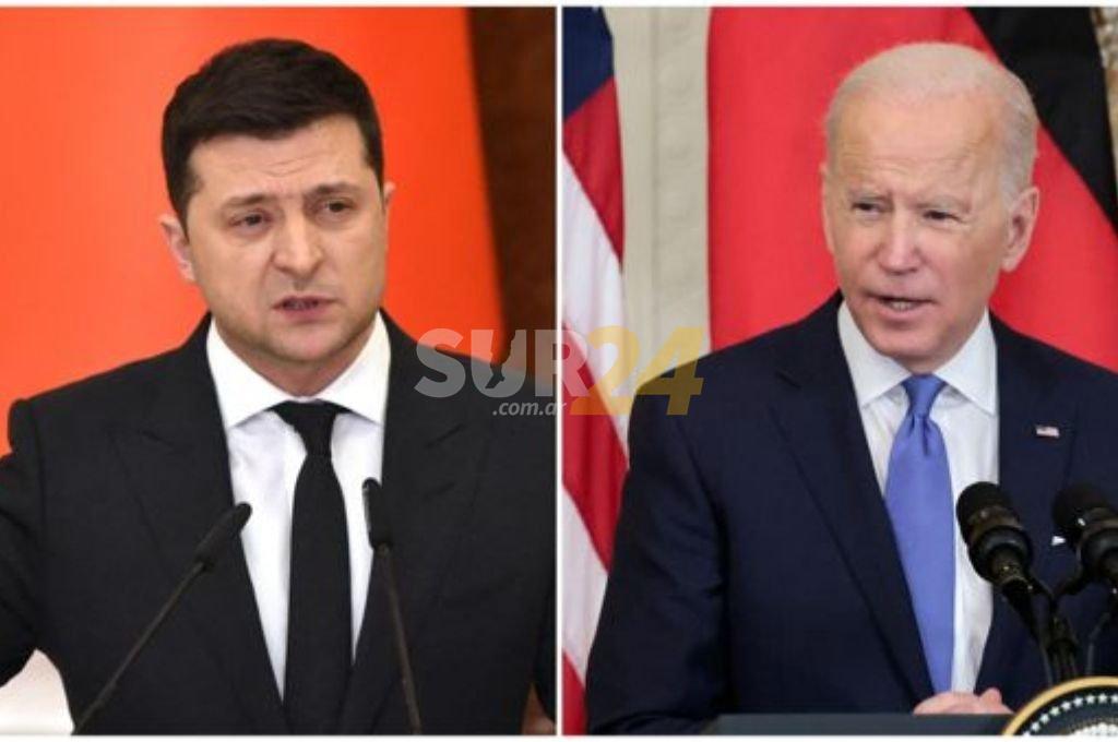 El presidente de Ucrania invitó a Joe Biden a visitar el país en los próximos días 