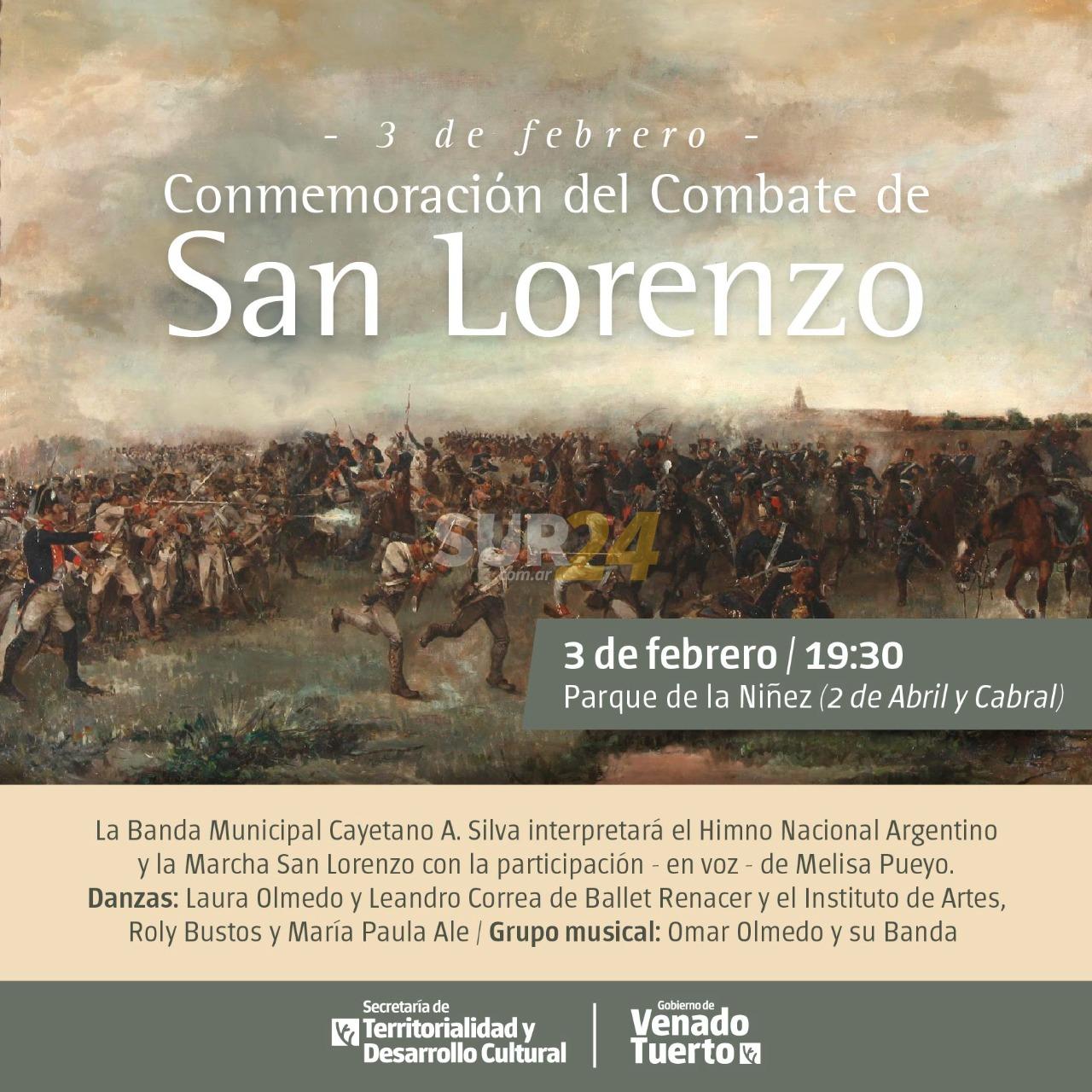 Acto en conmemoración del Combate de San Lorenzo