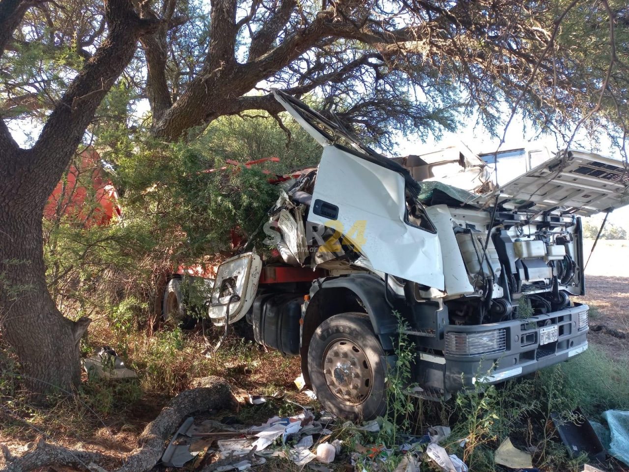 Trágico despiste en La Pampa dejó como víctima fatal un camionero de María Teresa