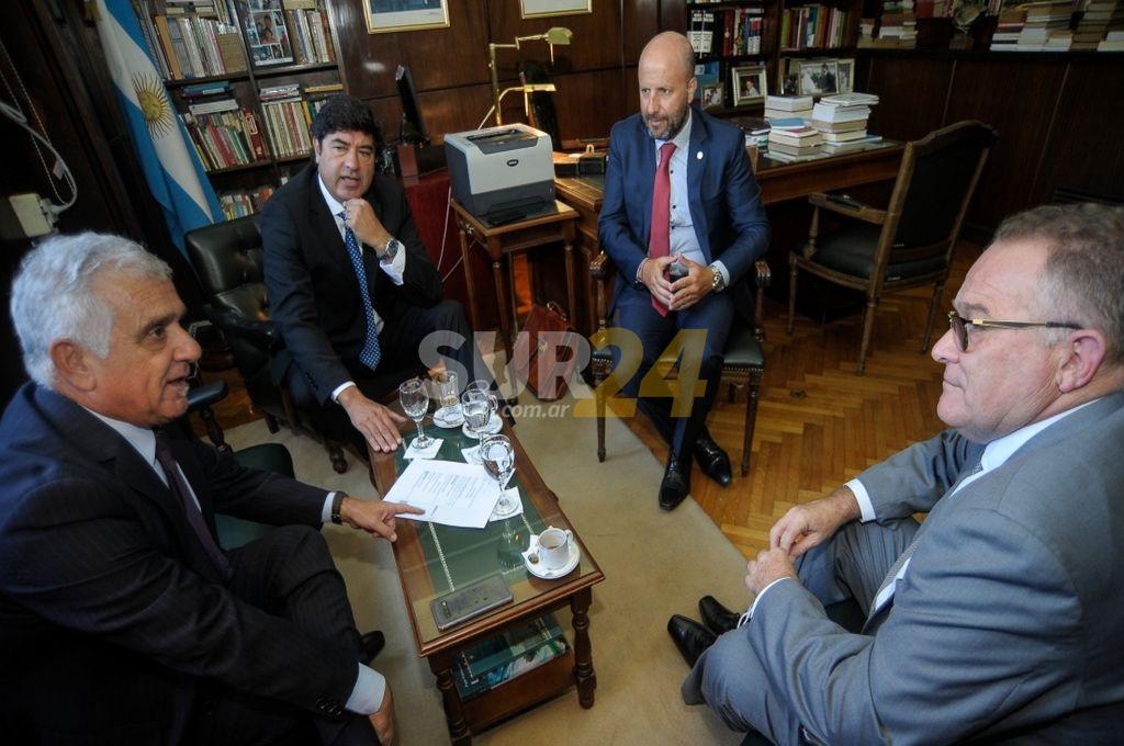 Jorge Lagna y Gabriel Somaglia se reunieron con funcionarios de la Justicia Federal