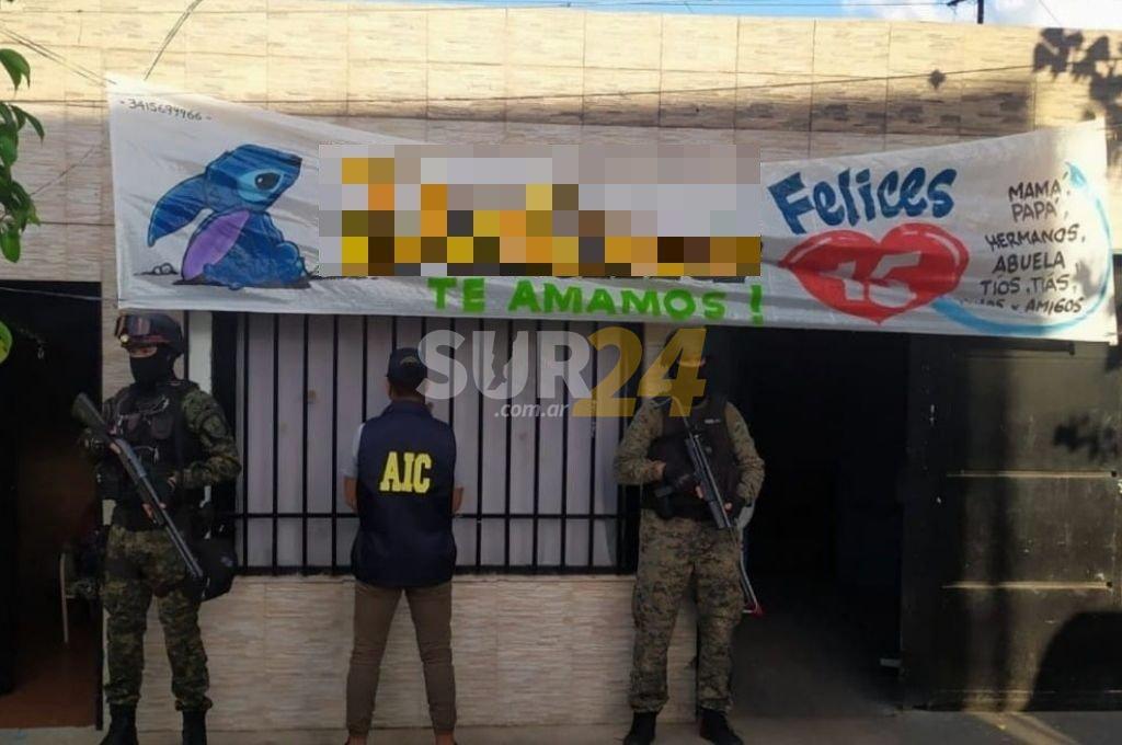 Rosario: allanamiento y secuestro de drogas en barrio La Tablada 