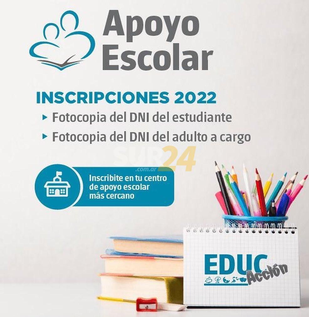 Inscripciones abiertas para las Clases de Apoyo Escolar 2022