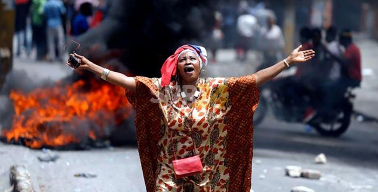 Protesta en Haití: un muerto, varios heridos y un avión quemado