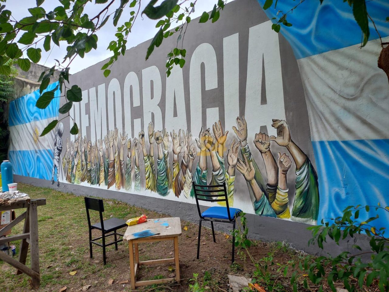 Rufino: inauguran mural por los 90 años del Concejo Municipal