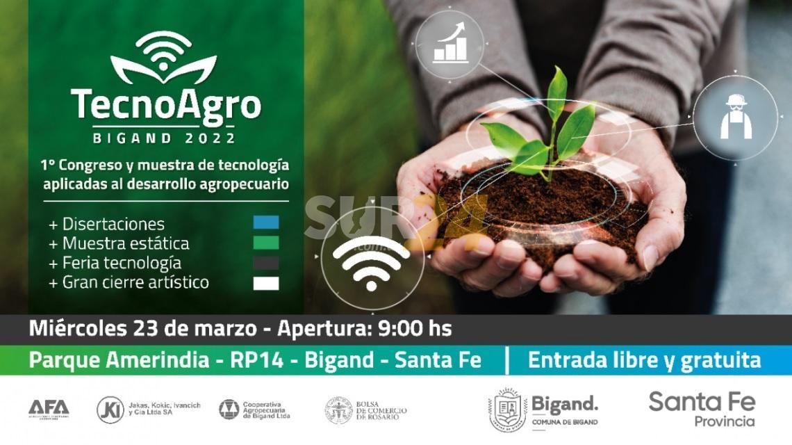 Tecnoagro Bigand 2022: Primer Congreso Regional de Tecnologías aplicadas al sector agropecuario