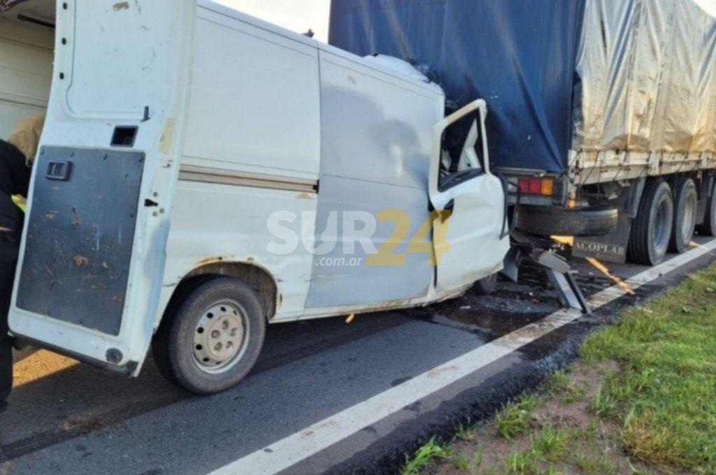Accidente en la autopista Rosario- Córdoba, hay una persona herida de gravedad 