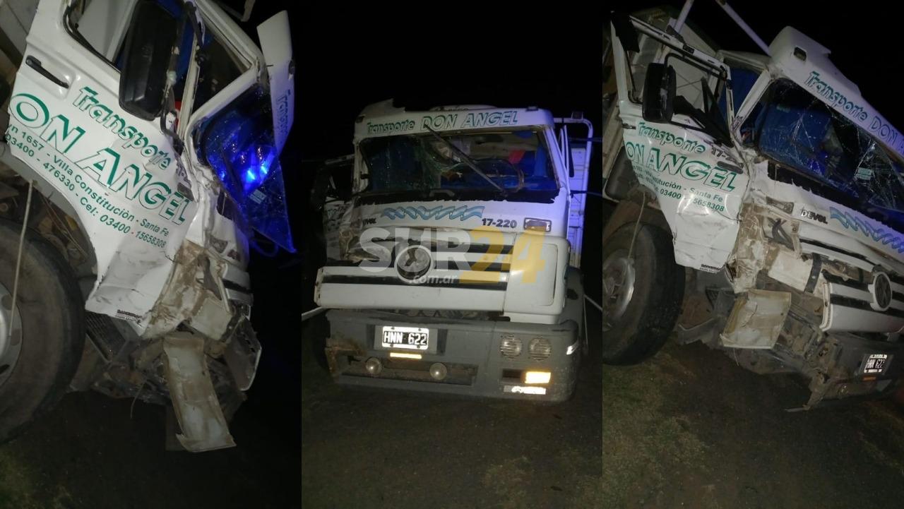Pudo ser una tragedia: un camión chocó a un colectivo en ruta 33