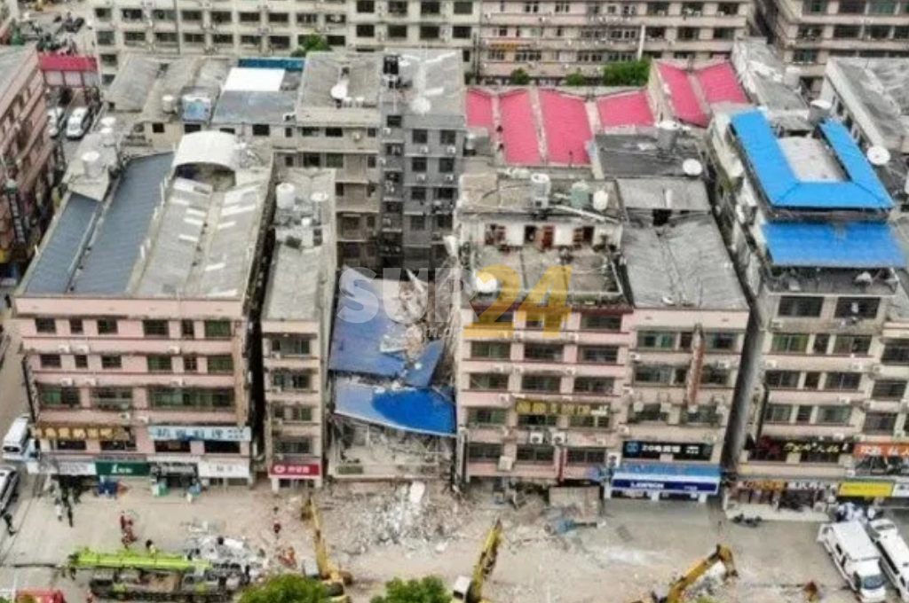 Se derrumbó un edificio en China y hay 39 desaparecidos