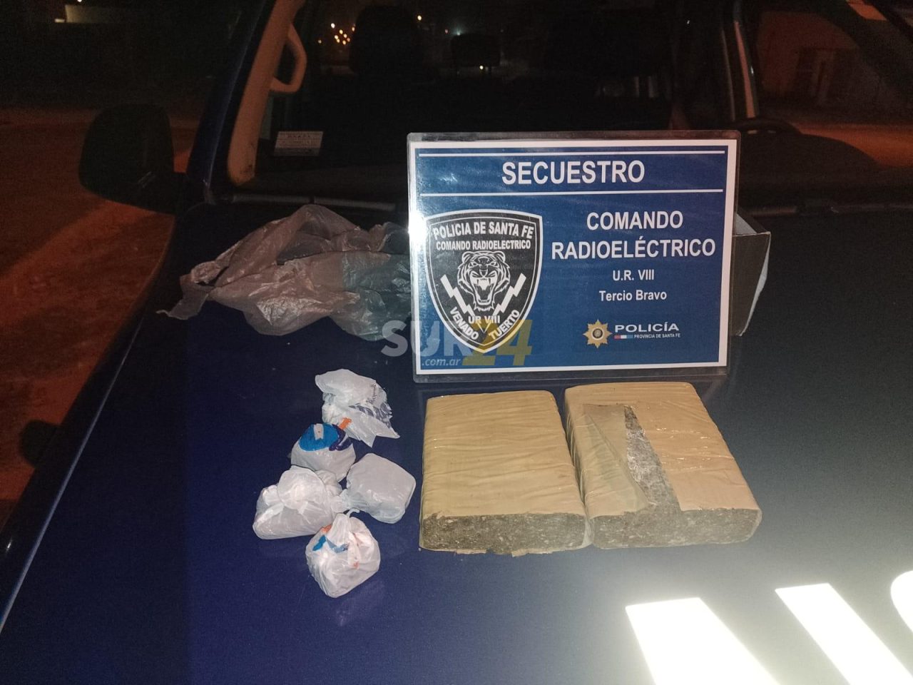 Venado Tuerto: detuvieron a una persona con un “ladrillo” de marihuana