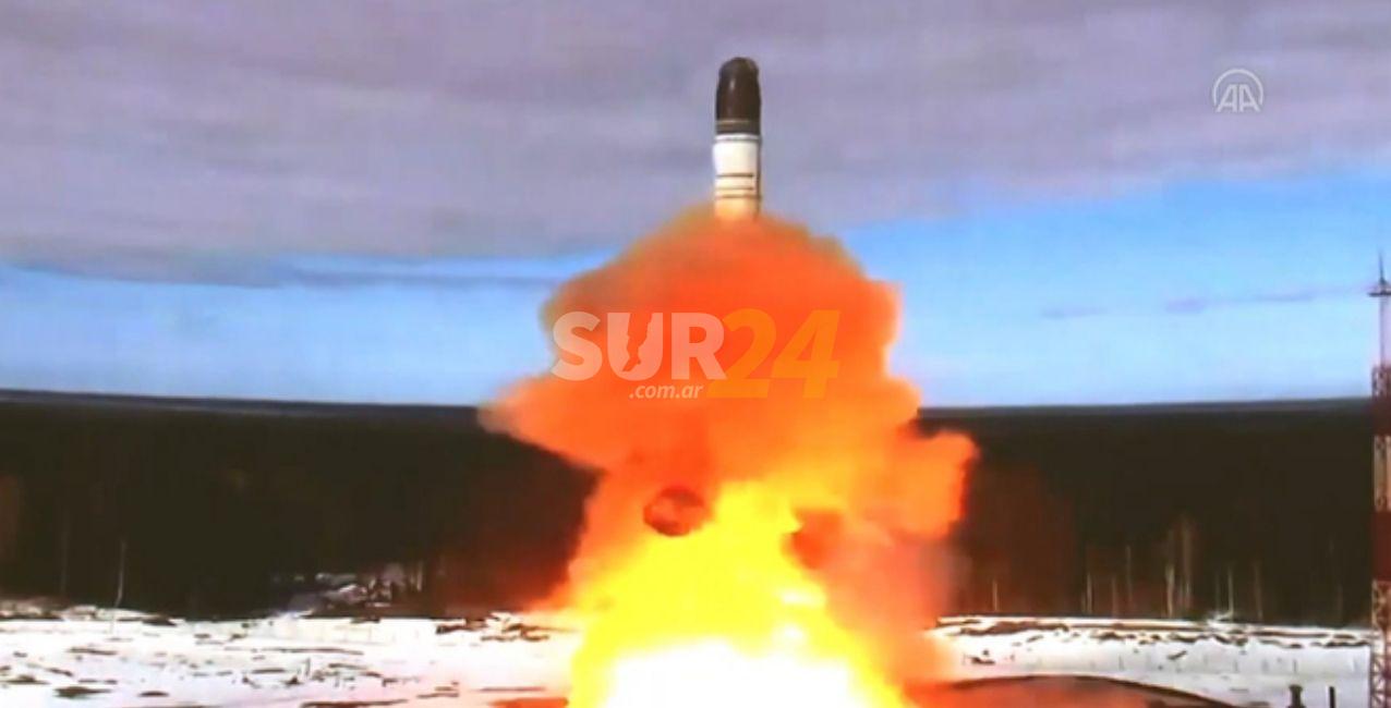 Rusia prueba su nuevo misil nuclear intercontinental