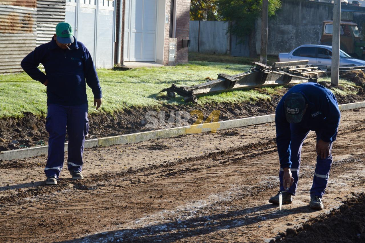El gobierno de Venado Tuerto prepara el suelo para una nueva obra en barrio San José Obrero 