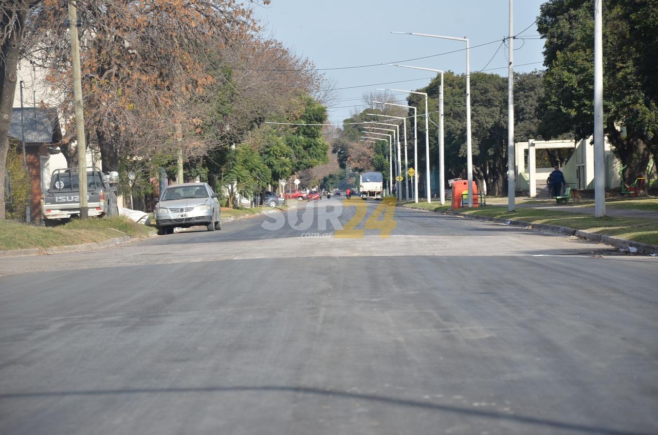 La avenida 2 de Abril quedó habilitada al tránsito luego de la repavimentación   