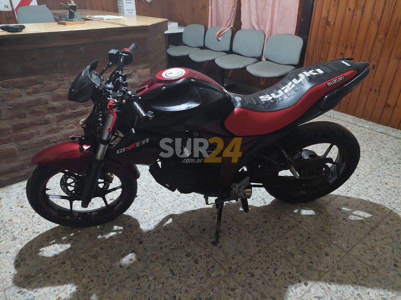 Teodelina: la policía recuperó una motocicleta robada